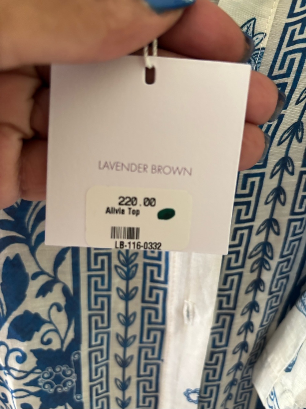 Lavender Brown White and Blue Printed Women's Shorts - Picture 4 of 14